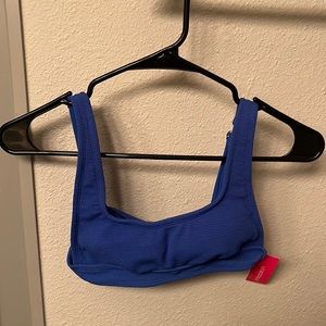 blue 2 piece never worn bathing suit with tags S